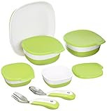 4moms high chair Magnetic Feeding Utensil Set | Spoon, Fork, Bowls and Plate for Baby, Infant, and T | Amazon (US)