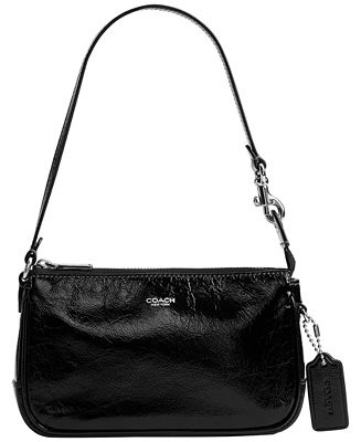 Plaza Mini Glazed Leather Shoulder Handbag 18 | Macy's