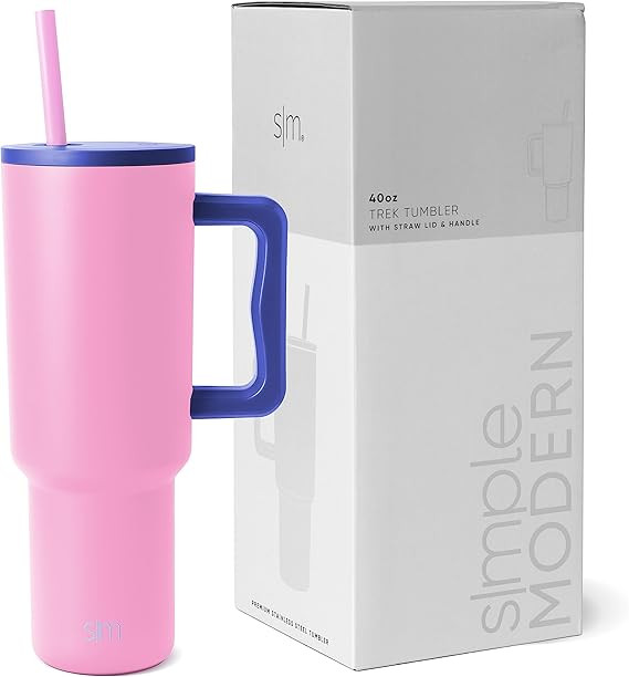 Simple Modern 40 oz Tumbler with Handle and Straw Lid | Insulated Reusable Stainless Steel Water ... | Amazon (US)