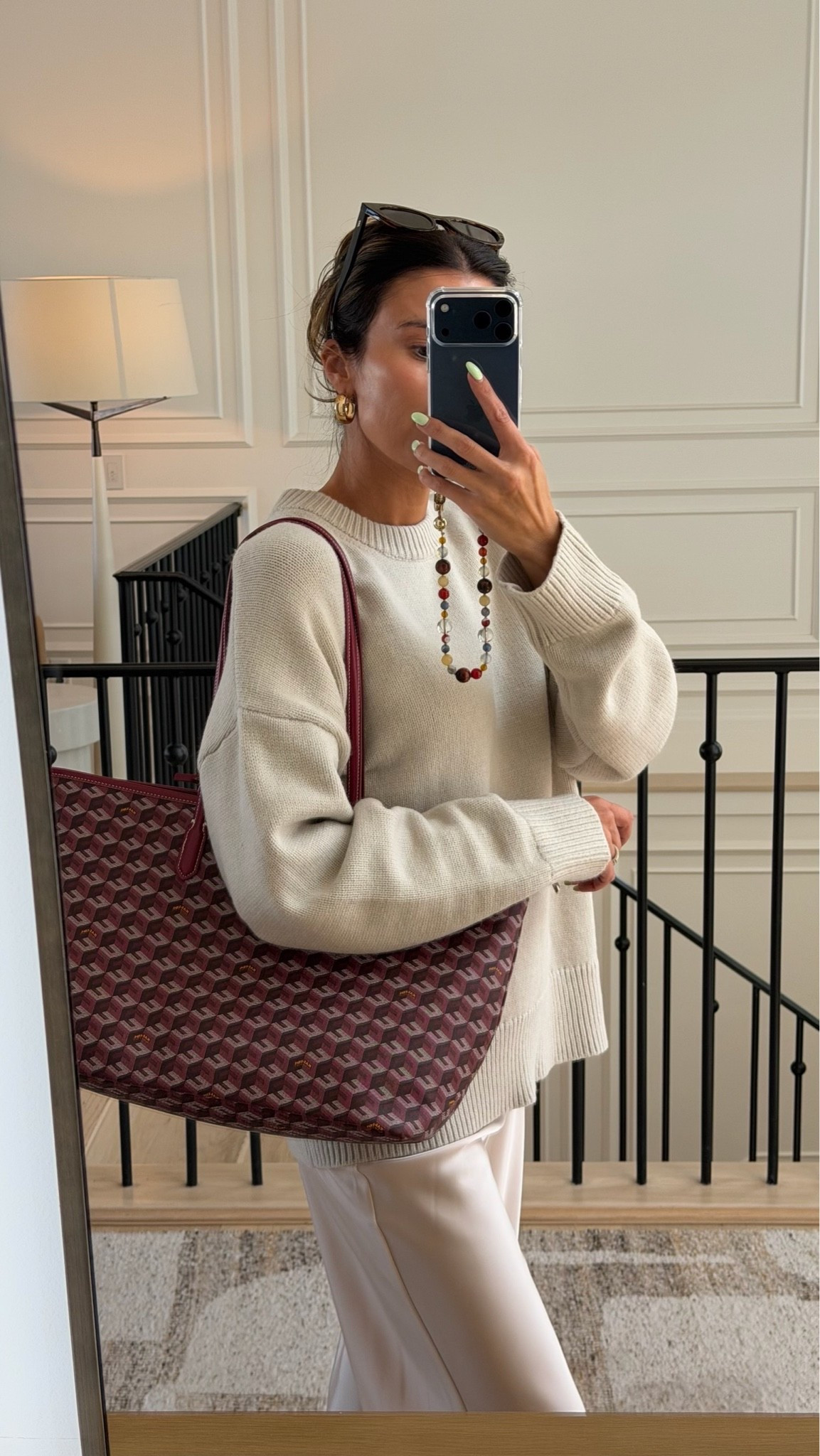 Cozy fall outfit details 🤍 love these oversized crewneck sweaters 

Fall outfit, fall fashion, Amazon fashion, goyard look for less, fall sweater, monochrome outfit, work outfit, workwear

#LTKWorkwear #LTKOver40 #LTKootd