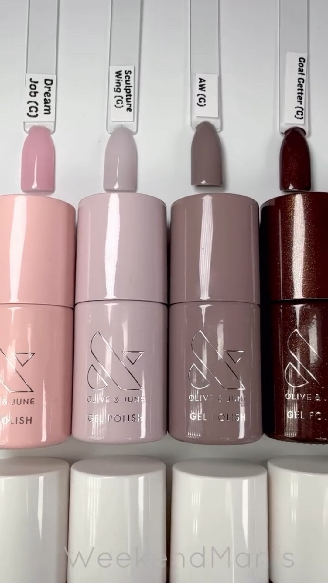 (Gifted) @oliveandjune Fall 2025 collection just dropped, and it is huge, y’all! 7 Gels, 7 Long-Lasting polishes, 4 Press-Ons, Limited Edition box, taupe Poppy, black pouch… PLUS a new Gel Restock Set! Phew! 😮‍💨

Gels:
Dream Job (sheer peachy pink)
Sculpture Wing (cool lavender neutral)
AW (warm-toned grey)
Goal Getter (golden brown shimmer)
Still Life of Flowers (cool mossy green)
Power Suit (navy blue jelly)
Covet (cool dark plum)

Long Lasting:
Lunch Break (LE GWP) (neutral sheer beige)
Dream Job (sheer peachy pink)
I Mani in Meetings (dusty purple mauve)
Clocking Out Early (neutral pinky brown)
Goal Getter (golden brown shimmer)
Power Suit (navy blue jelly)
Let’s Circle Back (warm orangey red)

What colors are exceeding their KPIs (🤣) for you? Goal Getter was the shade I instantly had to paint; Dream Job and Power Suit round out my top faves! 📈

💸 Want to save on your order? Use CARINA20 for 20% off first Olive and June Systems. Link in bio ♥️ I am so grateful whenever you shop through my link! 🙏 

#oliveandjune #WeekendManis #athomemani #diynailsathome #nailpolish #nailtok #nailsnailsnails #cuticlecaretips #cuticlecare #longnails #nailgrowthjourney #nailgrowth #naturalnails #nailcaretips #nailcare #hydration101 #diynailsathome #gelnails #gelmani #fallnailinspo #fallnails #oliveandjunelunchbreak #oliveandjunedreamjob #oliveandjuneimaniinmeetings #oliveandjuneclockingoutearly #oliveandjunegoalgetter #oliveandjunepowersuit #oliveandjuneletscircleback

#LTKBeauty #LTKFindsUnder50 #LTKselfcare