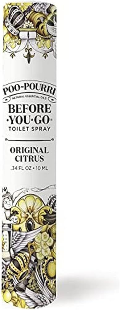 Poo-Pourri Before-You-Go Toilet Spray, Original Citrus, Travel Size 10 mL - Lemon, Bergamot and L... | Amazon (US)