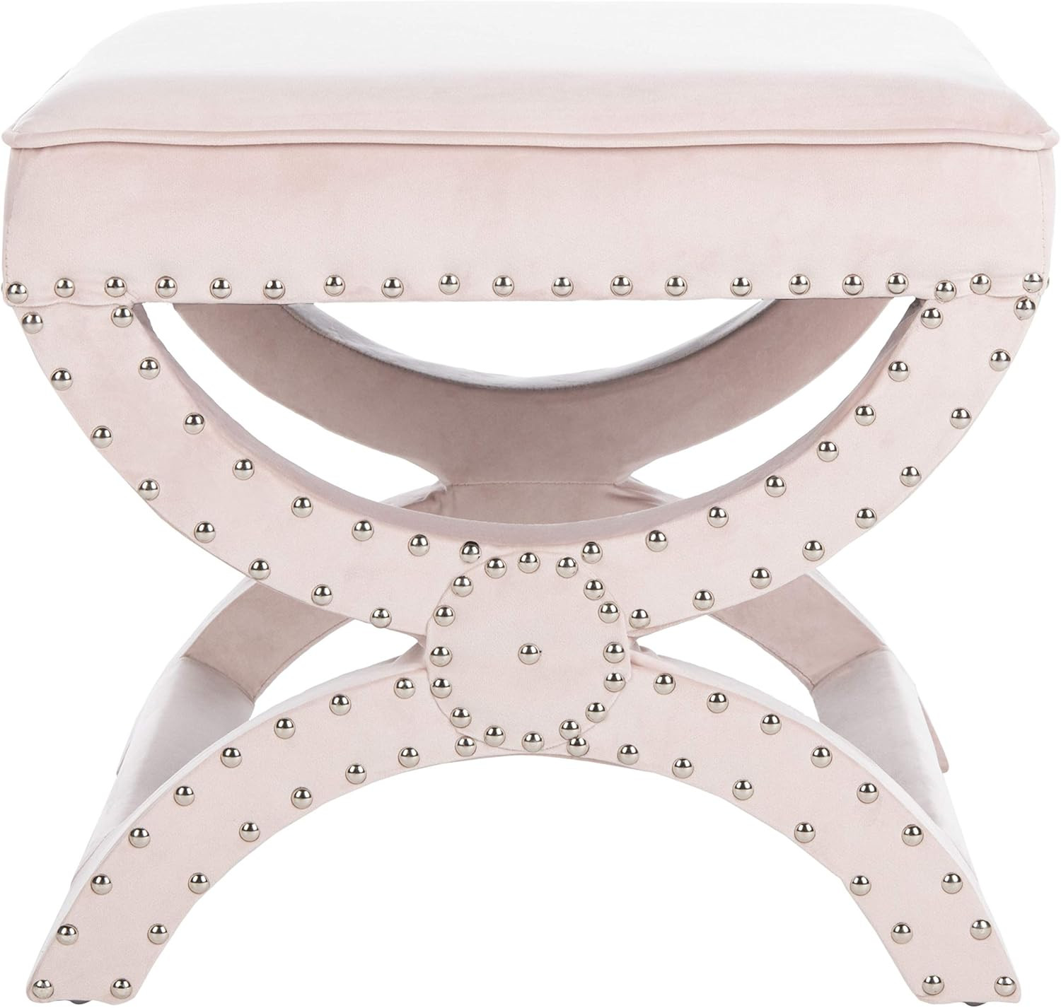 Safavieh Home Collection Mystic Blush Pink Ottoman, | Amazon (US)