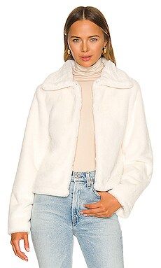 superdown Tianna Faux Fur Jacket in White from Revolve.com | Revolve Clothing (Global)