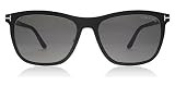 Tom Ford FT0526 02A Matte Black FT0526 Oval Sunglasses Lens Category 3 Size 55m | Amazon (US)