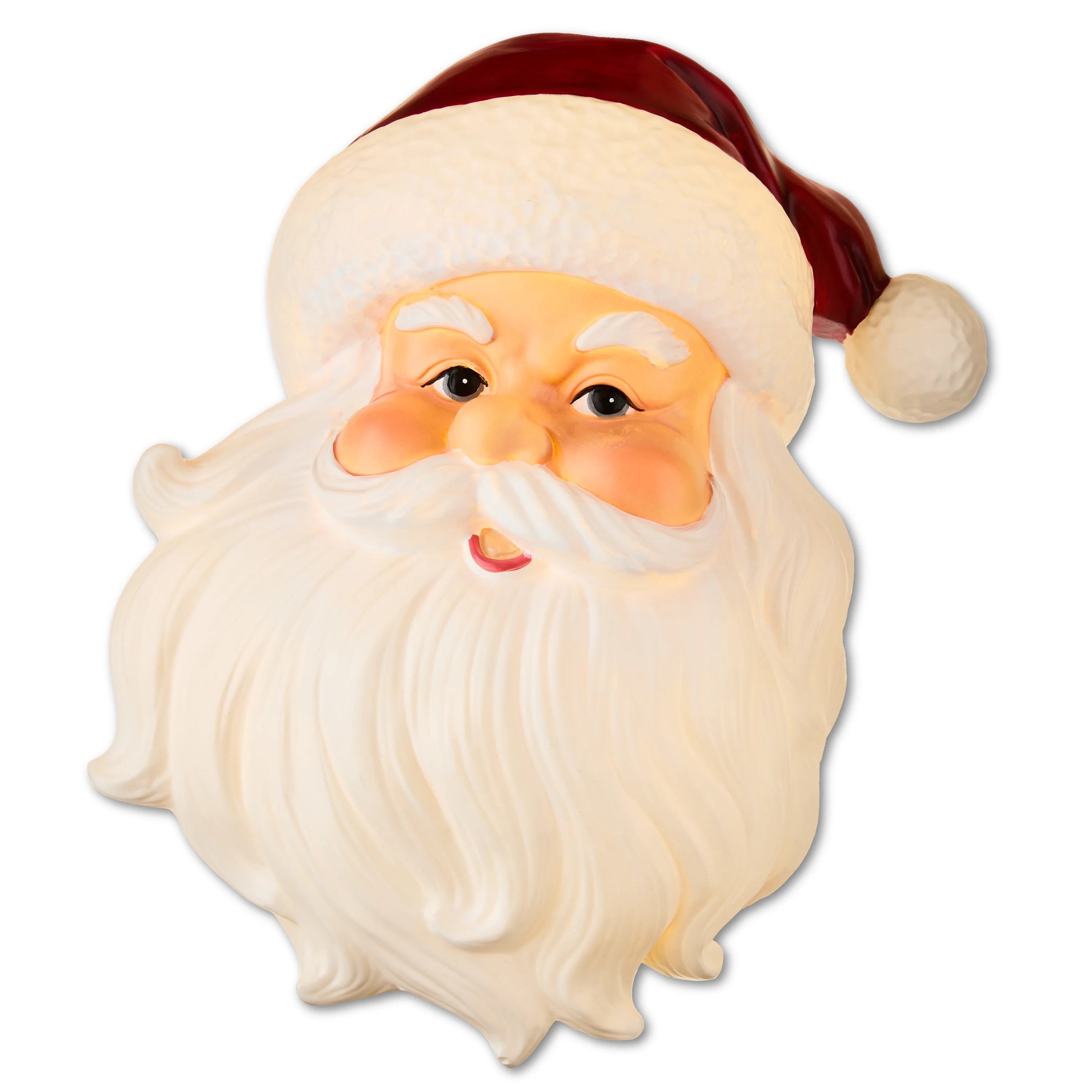 Red & White LED Light-Up Santa Claus Christmas Tree Topper, 13 in, by Holiday Time | Walmart (US)