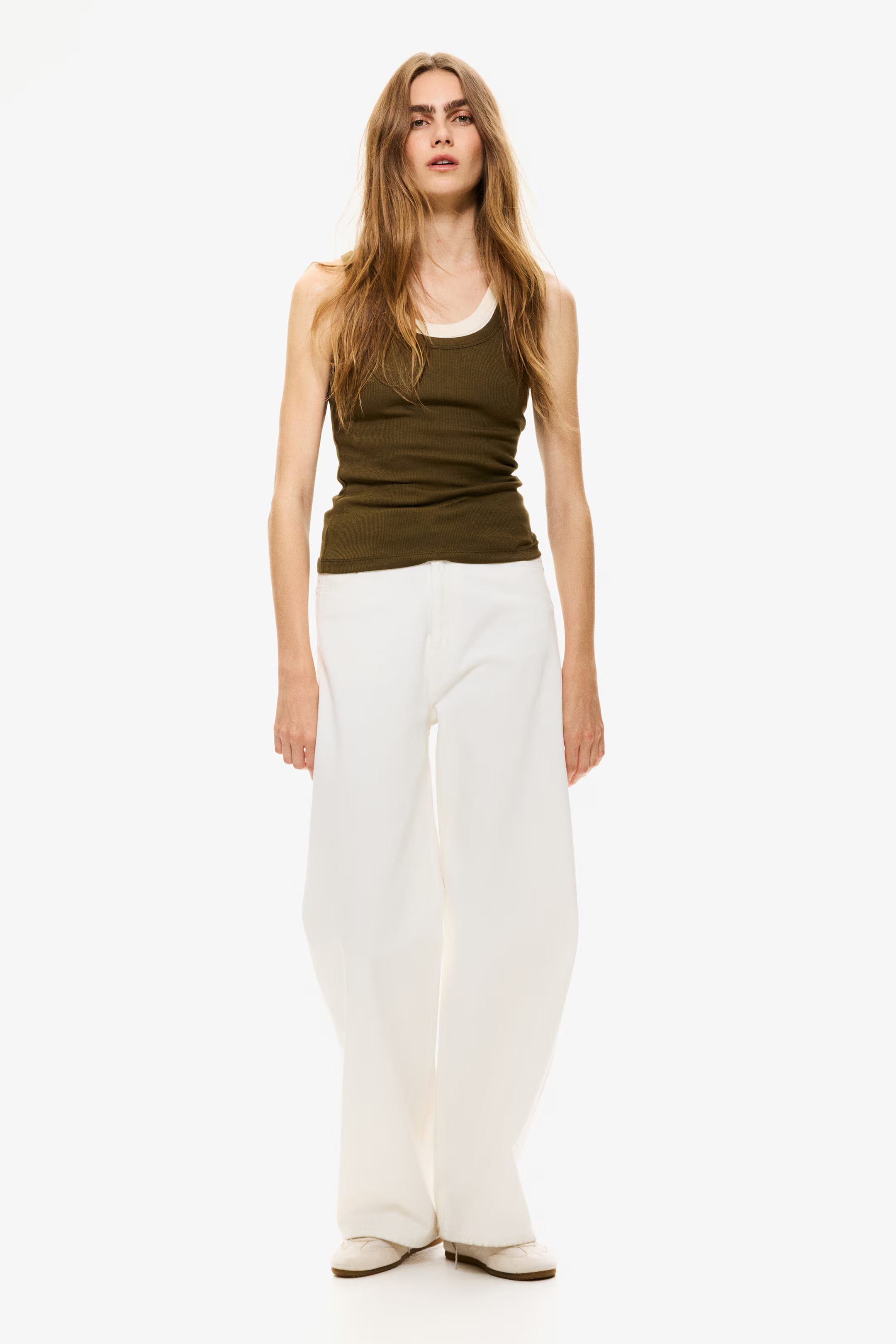 Geribde tanktop | H&M (DE, AT, CH, NL, FI)