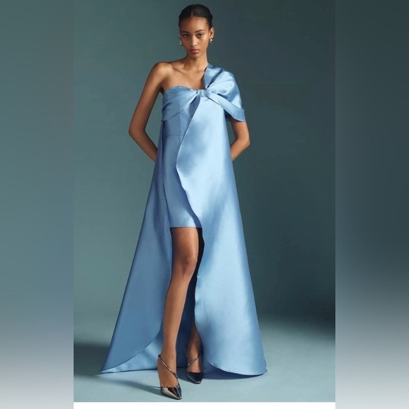NWT Anthropologie Hutch Formal Dress with Train, stunning blue | Poshmark