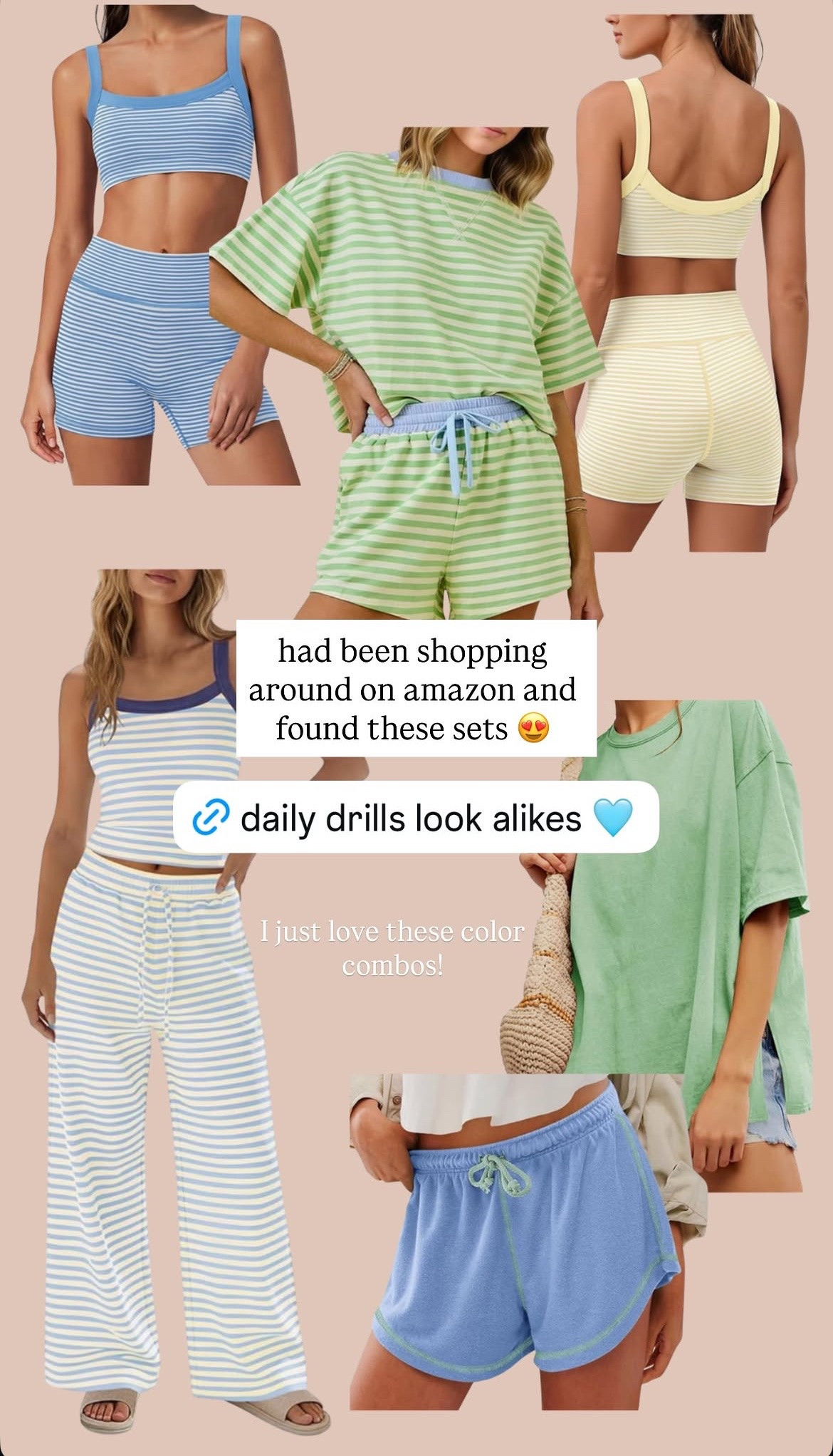 Daily drills look alikes! 🩵💚

#LTKootd #LTKSeasonal #LTKActive