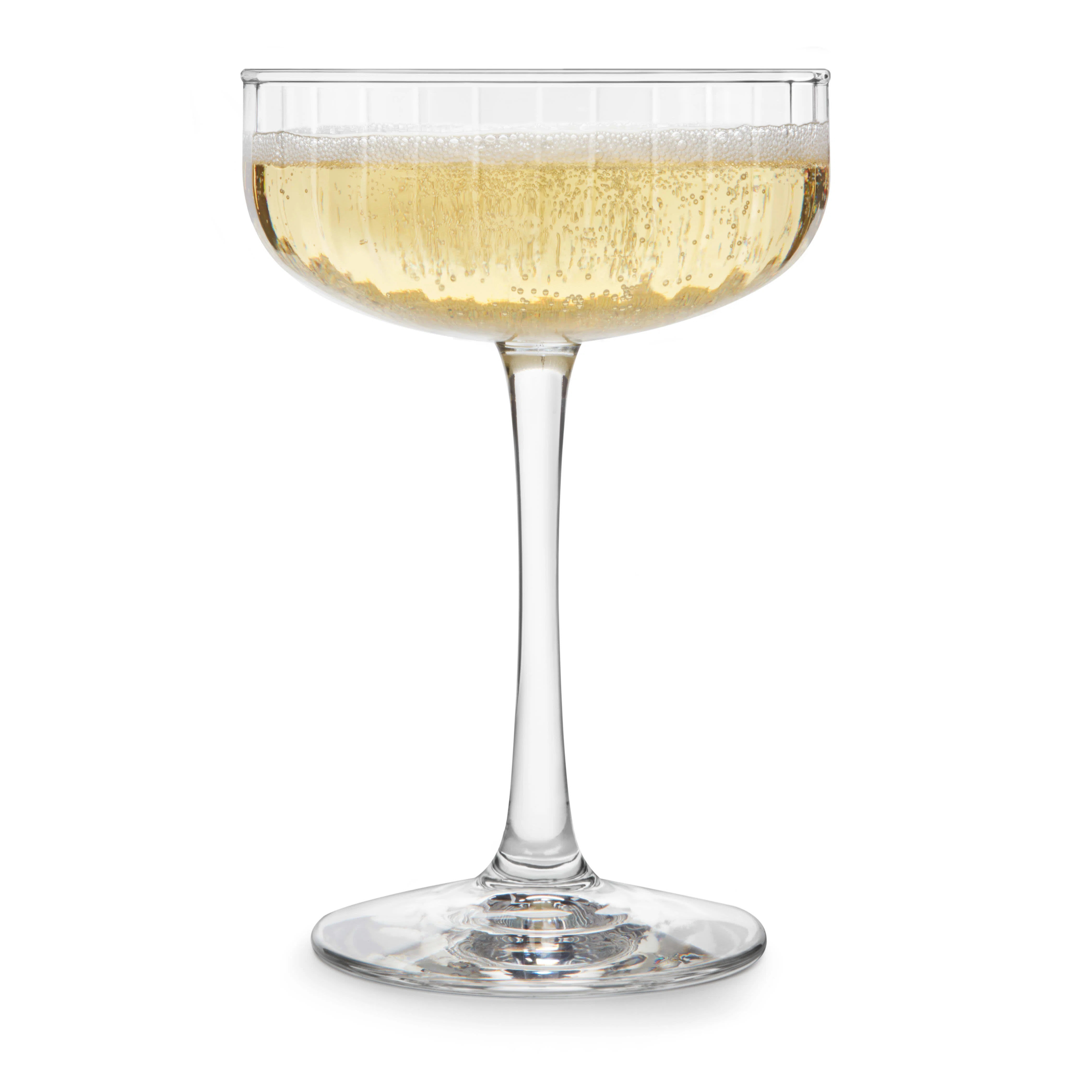 Libbey Paneled Coupe Cocktail Glasses, 8.5-Ounce (Set of 4) | AllModern