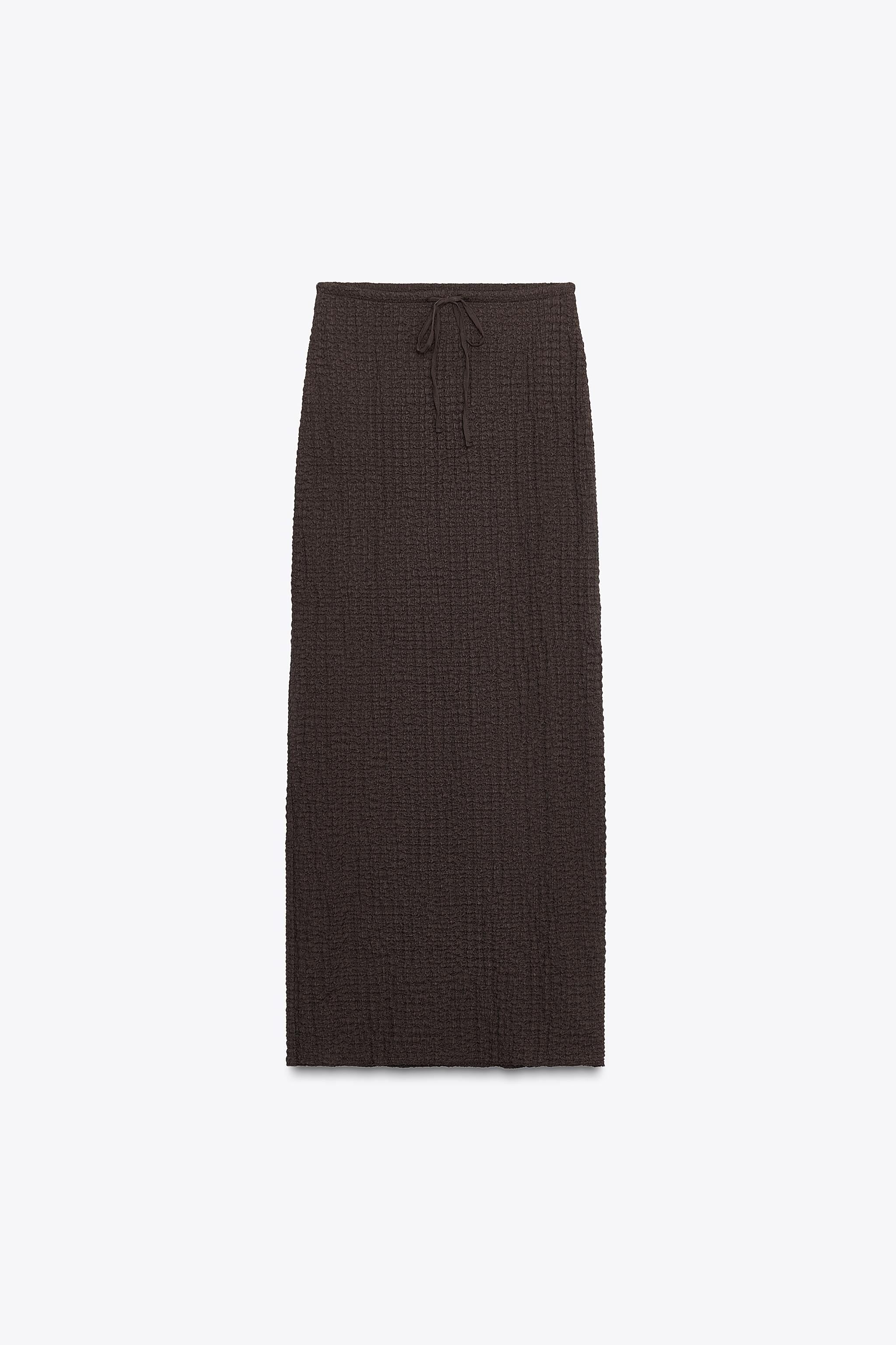 TEXTURED MIDI SKIRT | Zara UK