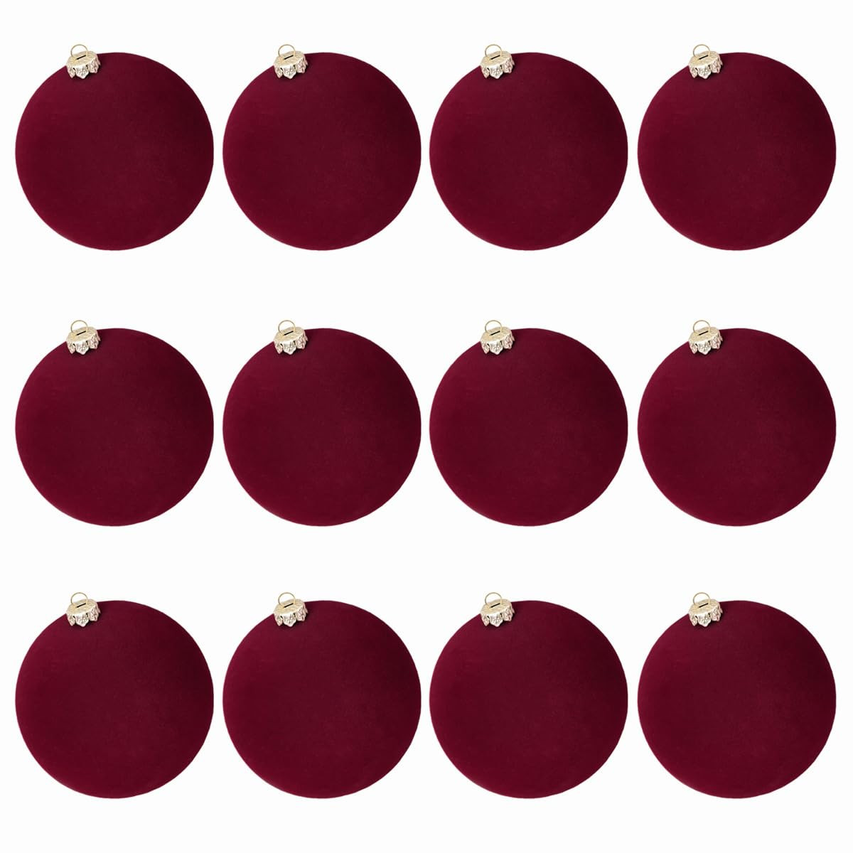 12 Pcs 2.4 Inches Velvet Christmas Ornaments Balls,Plastic Shatterproof Xmas Baubles for Christma... | Amazon (CA)