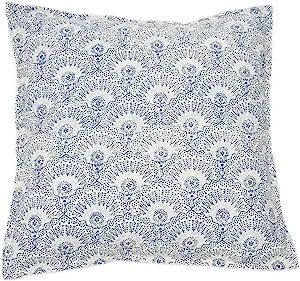 Creative Co-Op Cotton Pattern and Flanged Edge Pillow, 1 Count (Pack of 1), Multicolor | Amazon (US)