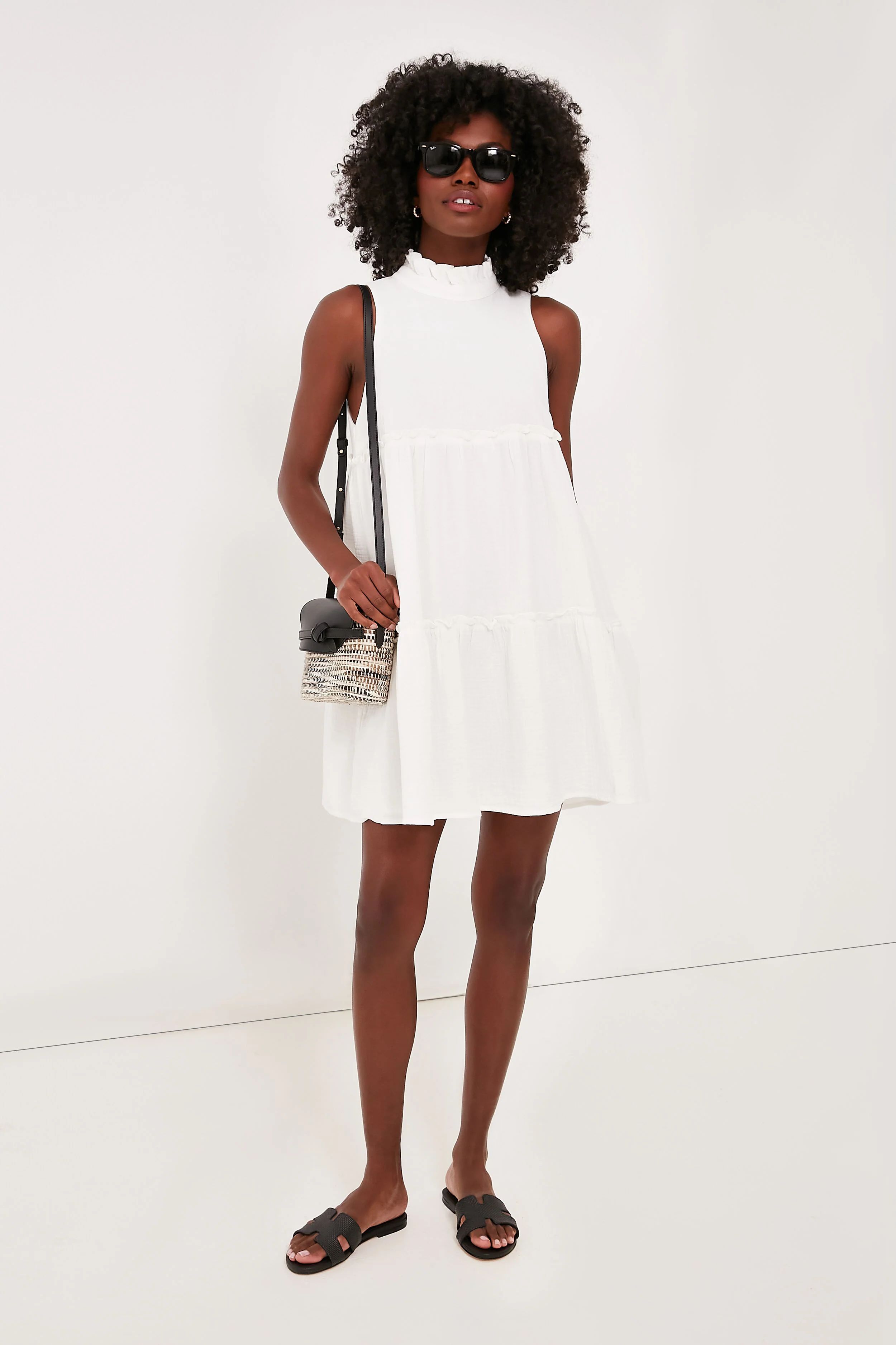White Lightweight Gauze Morgan Dress | Tuckernuck (US)