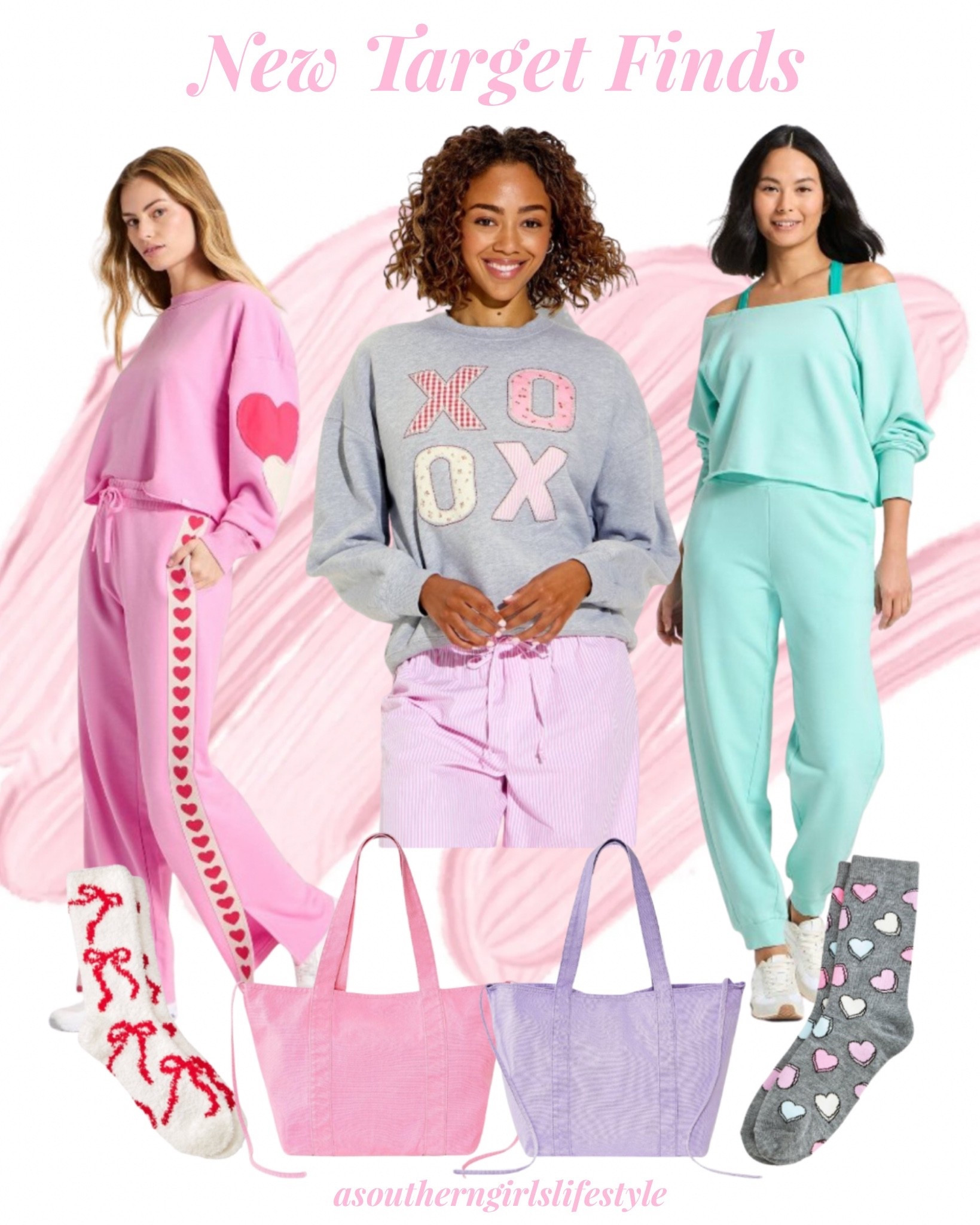 New Comfy Cozy Cute Target Arrivals! These bright pastels 😍

Patchwork Crewneck Sweatshirt, French Terry Wide Leg Sweatpants, XOXO Fleece Graphic Pullover Sweatshirt, Terry Off-The-Shoulder Sweatshirt, French Terry Jogger Sweatpants, Bows Cozy Valentine's Day Crew Socks, Canvas Tote Handbag & Candy Hearts Valentine's Day Crew Socks

Cozy Travel Outfit. Valentine’s Day. 

#LTKHoliday #LTKFindsUnder50 #LTKSeasonal
