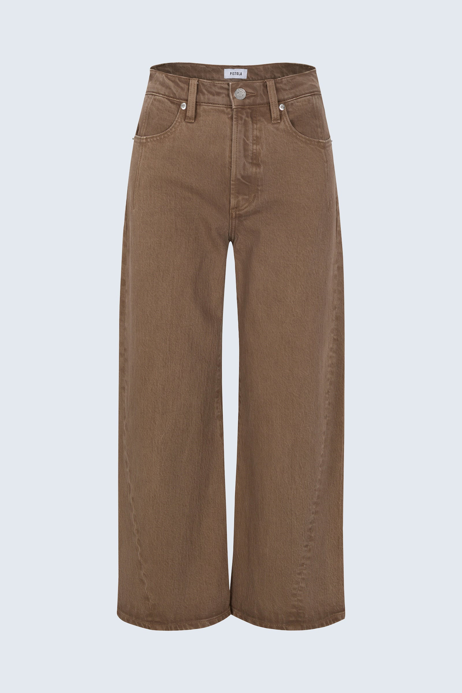 Kyra High Rise Bowed Wide Leg – Tannin | Pistola Denim