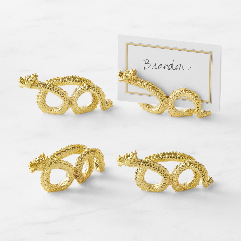 Lunar Dragon Place Card Holders, Set of 4 | Williams-Sonoma
