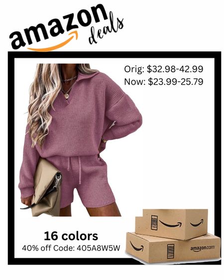 Amazon deals
Amazon finds
Amazon fashion
Sets
Sweater sets
Lounge sets
Fall outfits 
 2 Piece Outfits 2023 Winter Long Sleeve V Neck Knit Pullover And Shorts Sweater Tracksuit Sets


#LTKsalealert #LTKSeasonal #LTKfindsunder50