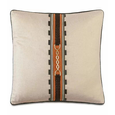 Equestrian Morvich Buckle by Studio 773 Pillows Square Pillow Cover & Insert | Perigold