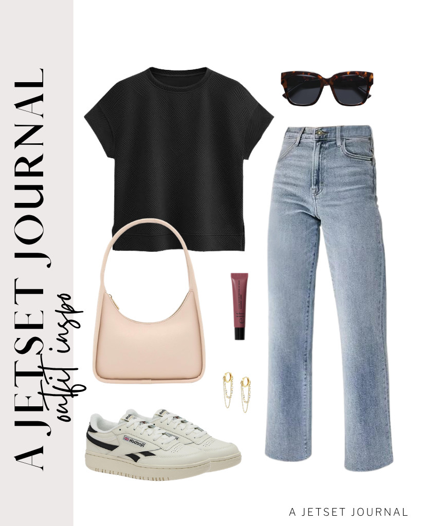 This black crewneck top matches these straight-leg jeans and Reebok tennis shoes. A simple but chic outfit to wear during casual events. This pair of dangle earrings adds a classy vibe to the outfit.


#LTKSeasonal #LTKSaleAlert #LTKTravel 

 