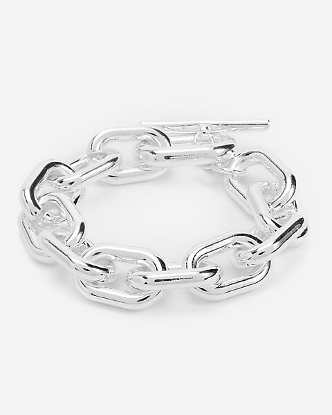 Thick Chain Toggle Bracelet | Express