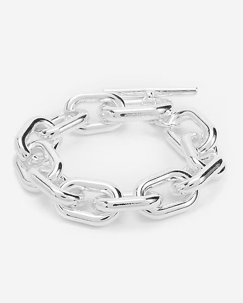 Thick Chain Toggle Bracelet | Express