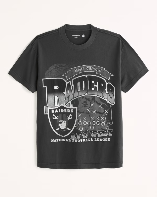 Men's Las Vegas Raiders Graphic Tee | Men's Tops | Abercrombie.com | Abercrombie & Fitch (US)