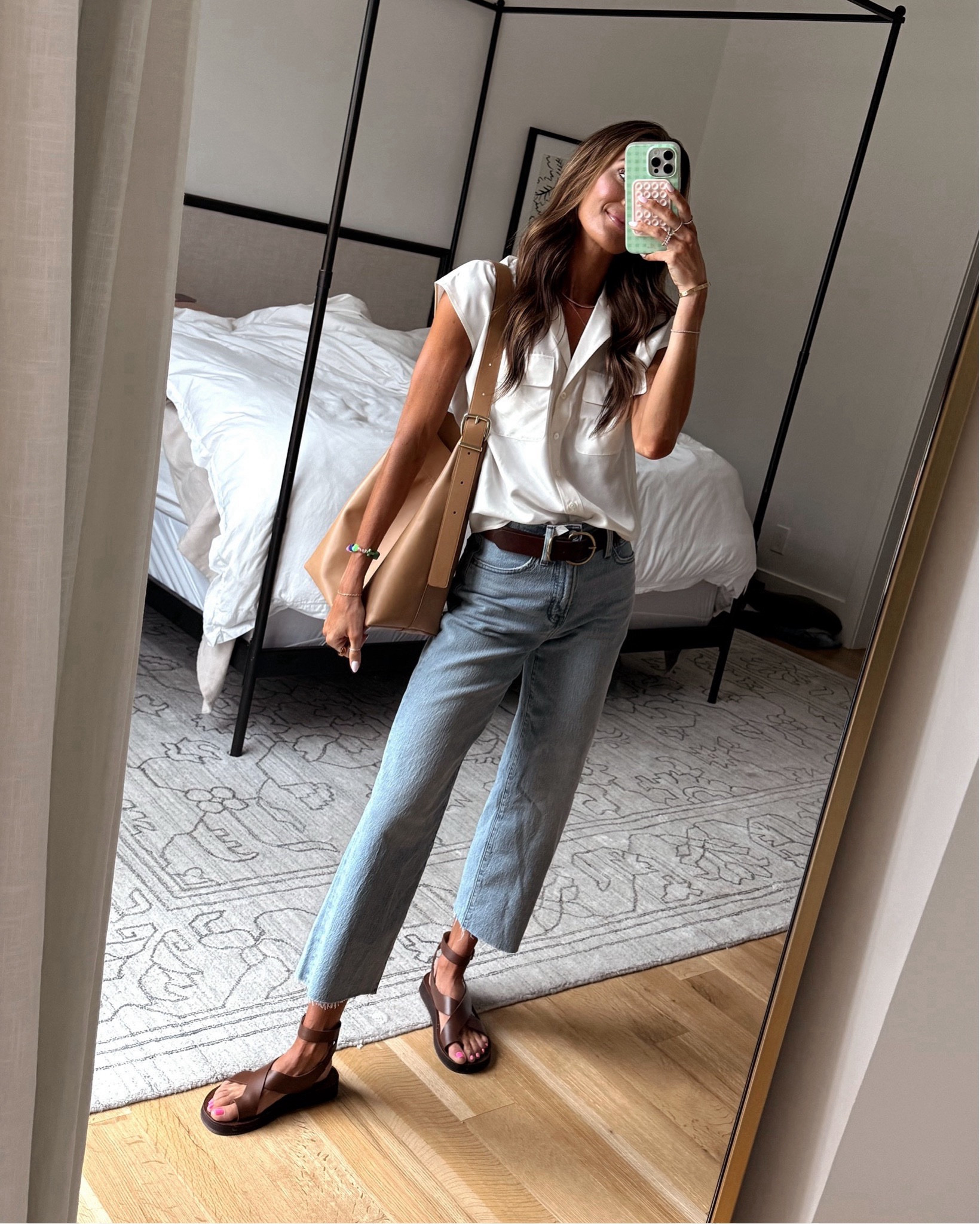 most of my look is on sale @madewell rn with code LONGWEEKEND 🙌🏻 get my top, belt, and sandals all at a major discount! 😍

#LTKSaleAlert