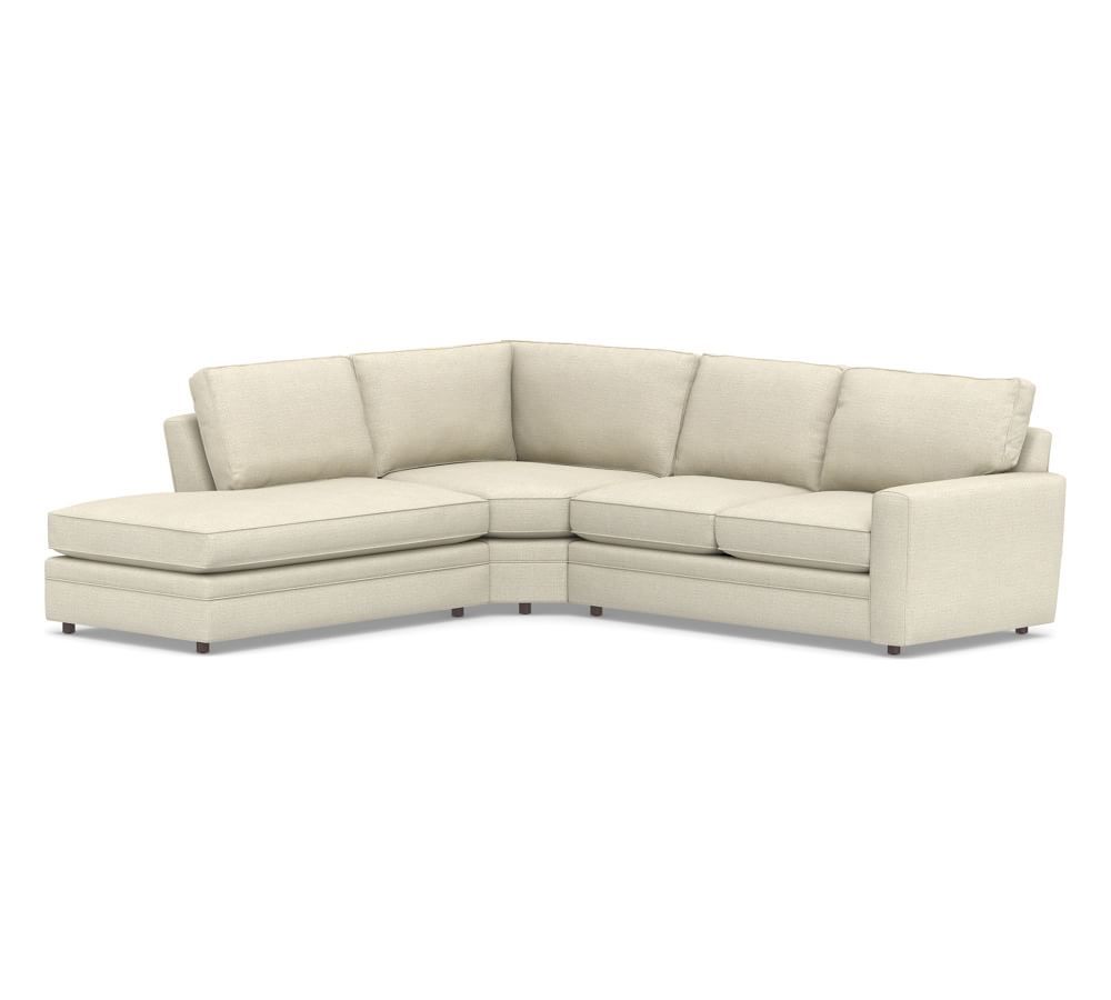 Pearce Square Arm Upholstered 3-Piece Bumper Sectional | Pottery Barn (US)