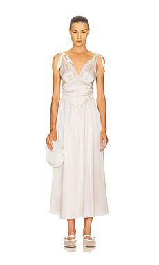 Helsa The Silk Celeste Dress in Blush from Revolve.com | Revolve Clothing (Global)