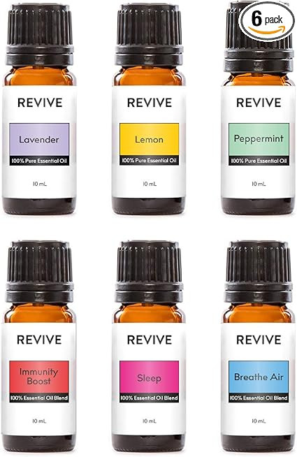 Basics KIT by Revive Essential Oils - 100% Pure Therapeutic Grade, for Diffuser, Humidifier, Mass... | Amazon (US)