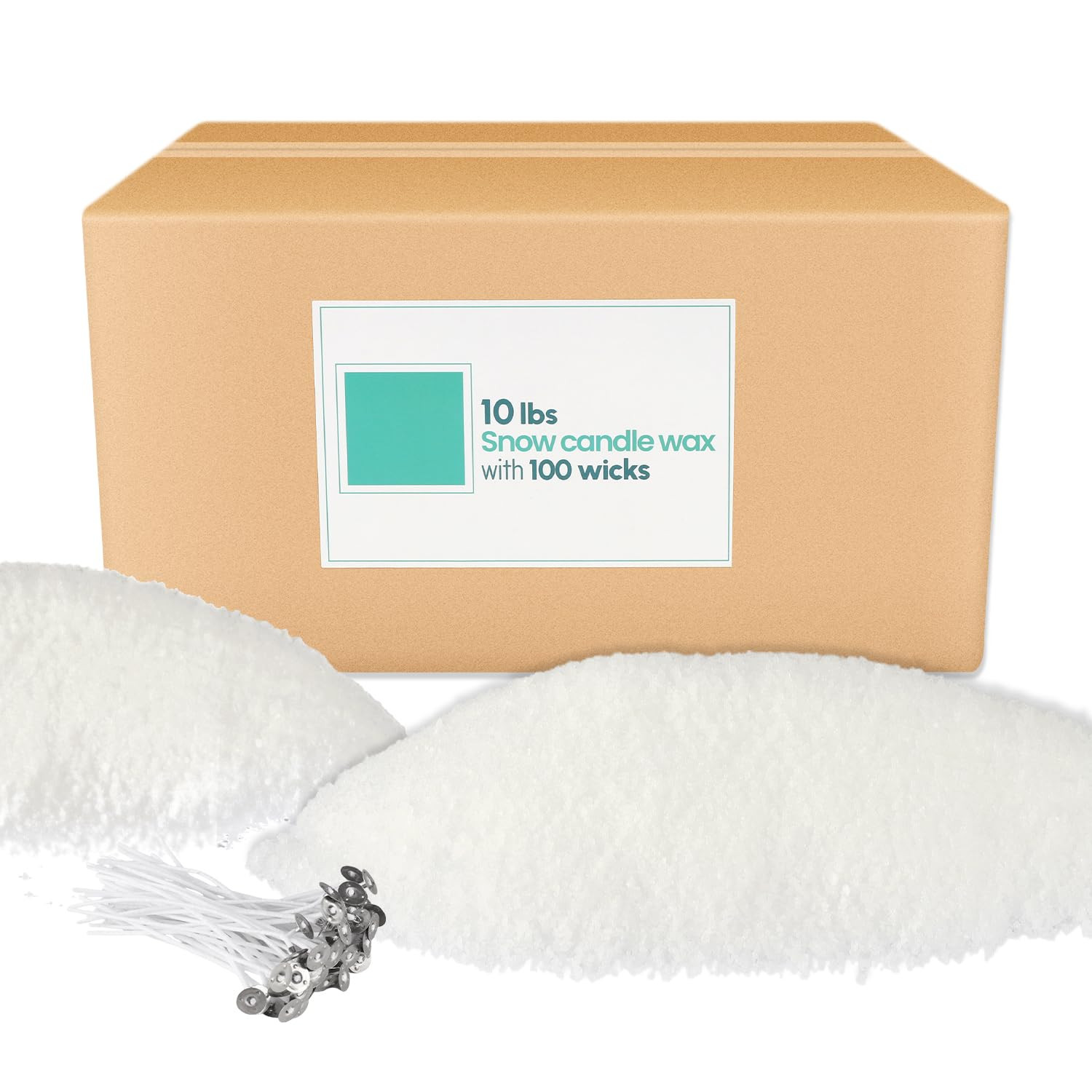 pliadvbu 10 lb Wax Sand DIY Pearl Candle Kit, 100 Candles Wicks, Natural Pearl Wax, Reusable, Uns... | Amazon (US)