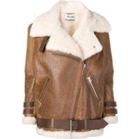 Acne Studios Velocite Vintage shearling jacket - Brown | Farfetch EU