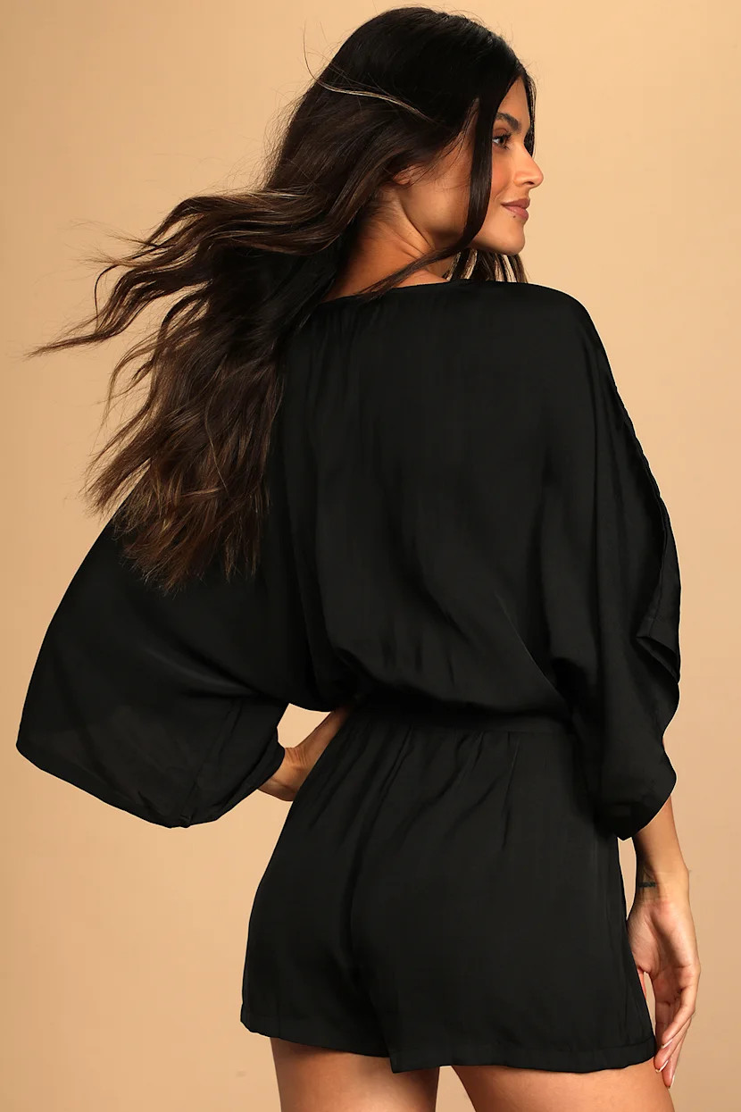 Ain't It Grand Black Romper | Lulus (US)