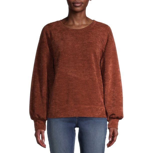 Time and Tru Women's Chenille Pullover | Walmart (US)