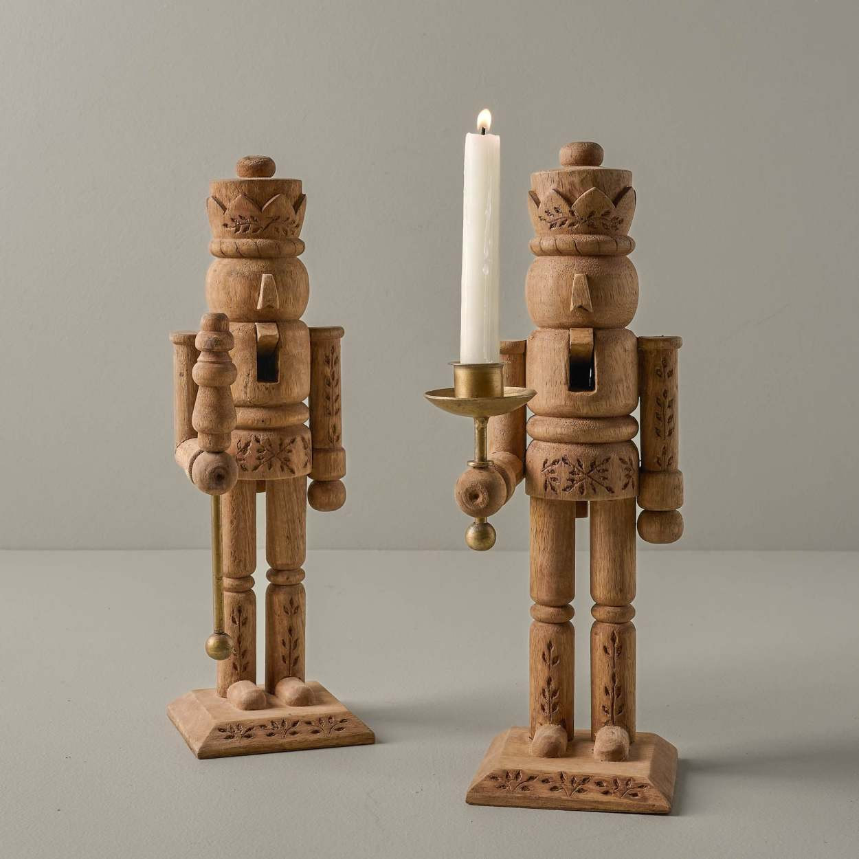 Carved Wood Nutcracker | Magnolia