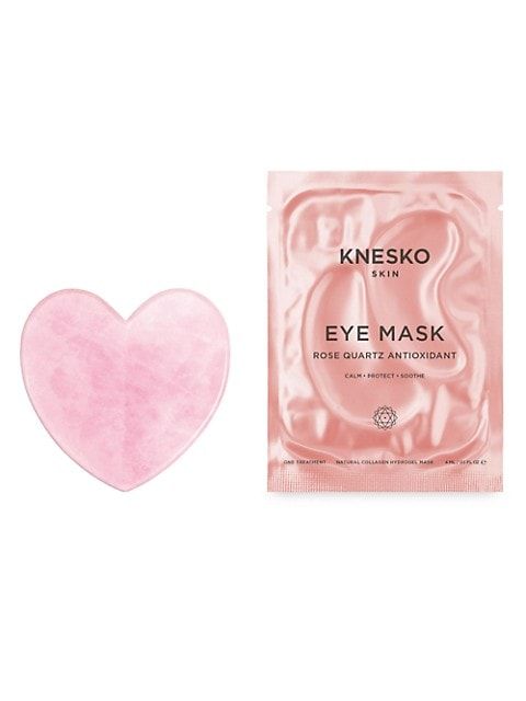 Rose Quartz Heart Gua Sha With Antioxidant Eye Mask | Saks Fifth Avenue