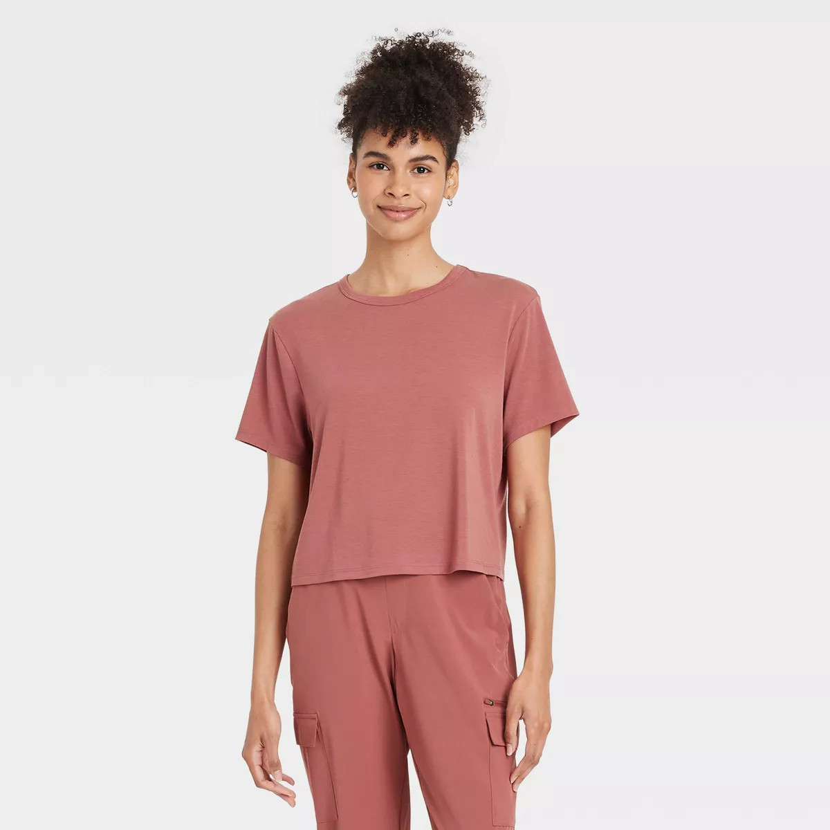 Women's Beyond Ease Crewneck Short Sleeve T-Shirt - All In Motion™ | Target