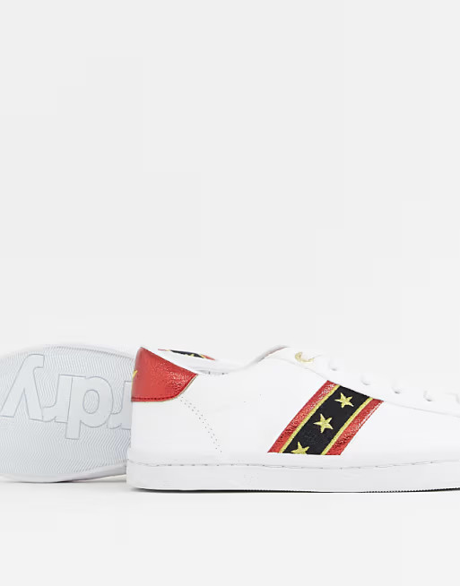 Superdry white trainer with stripe panel | ASOS (Global)
