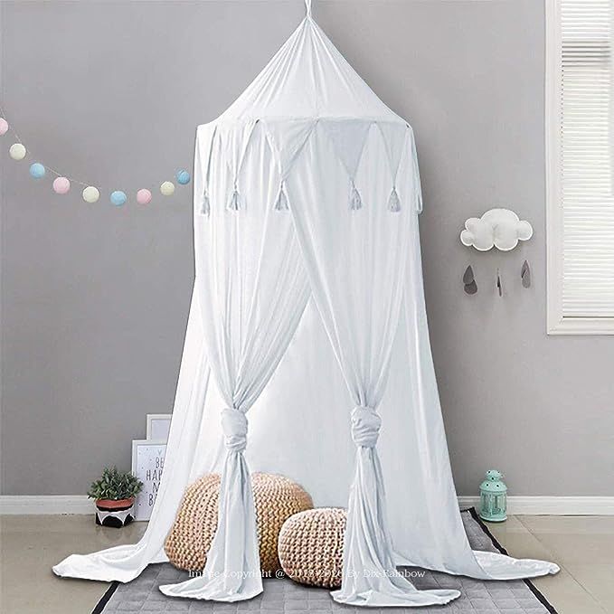 Dix-rainbow Bed Canopy Lace Net Unique Pendant Play Tent Bedding for Kids Playing Reading with Ch... | Amazon (US)