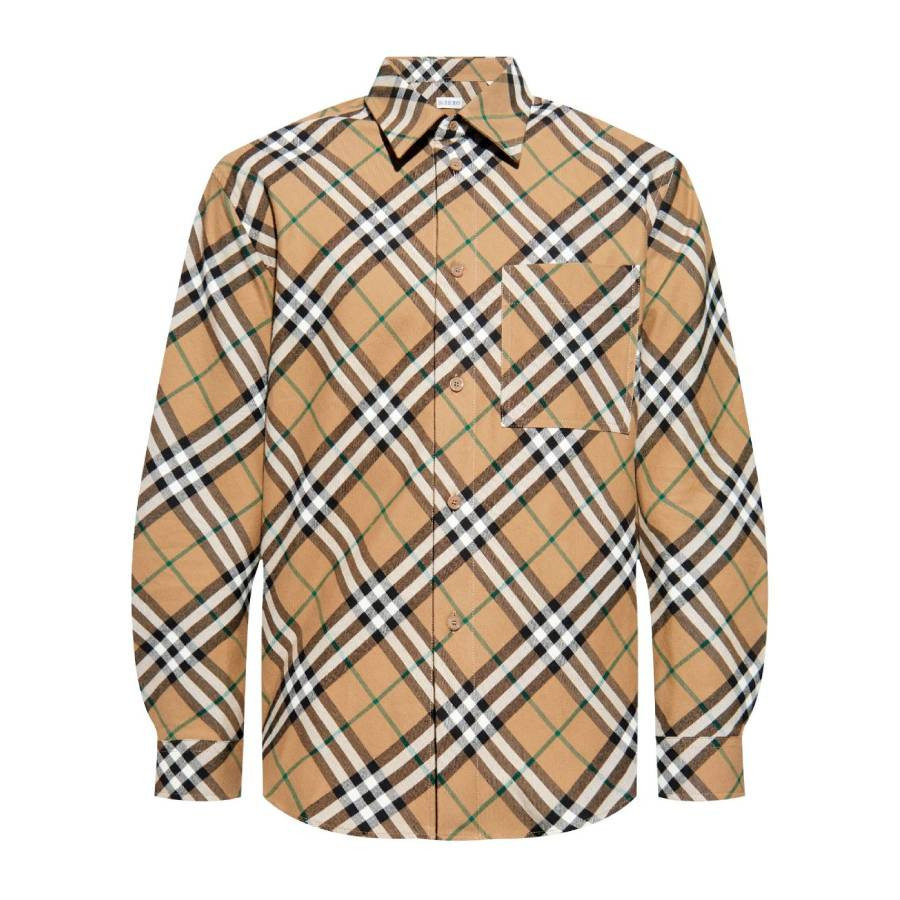Burberry Mens Check Pattern Button Down Shirt, Size X-Small | Jomashop.com & JomaDeals.com