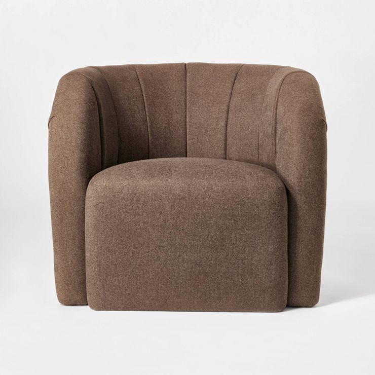 Channeled Curved Back Accent Chair Velvet - Threshold™ designed with Studio McGee | Target