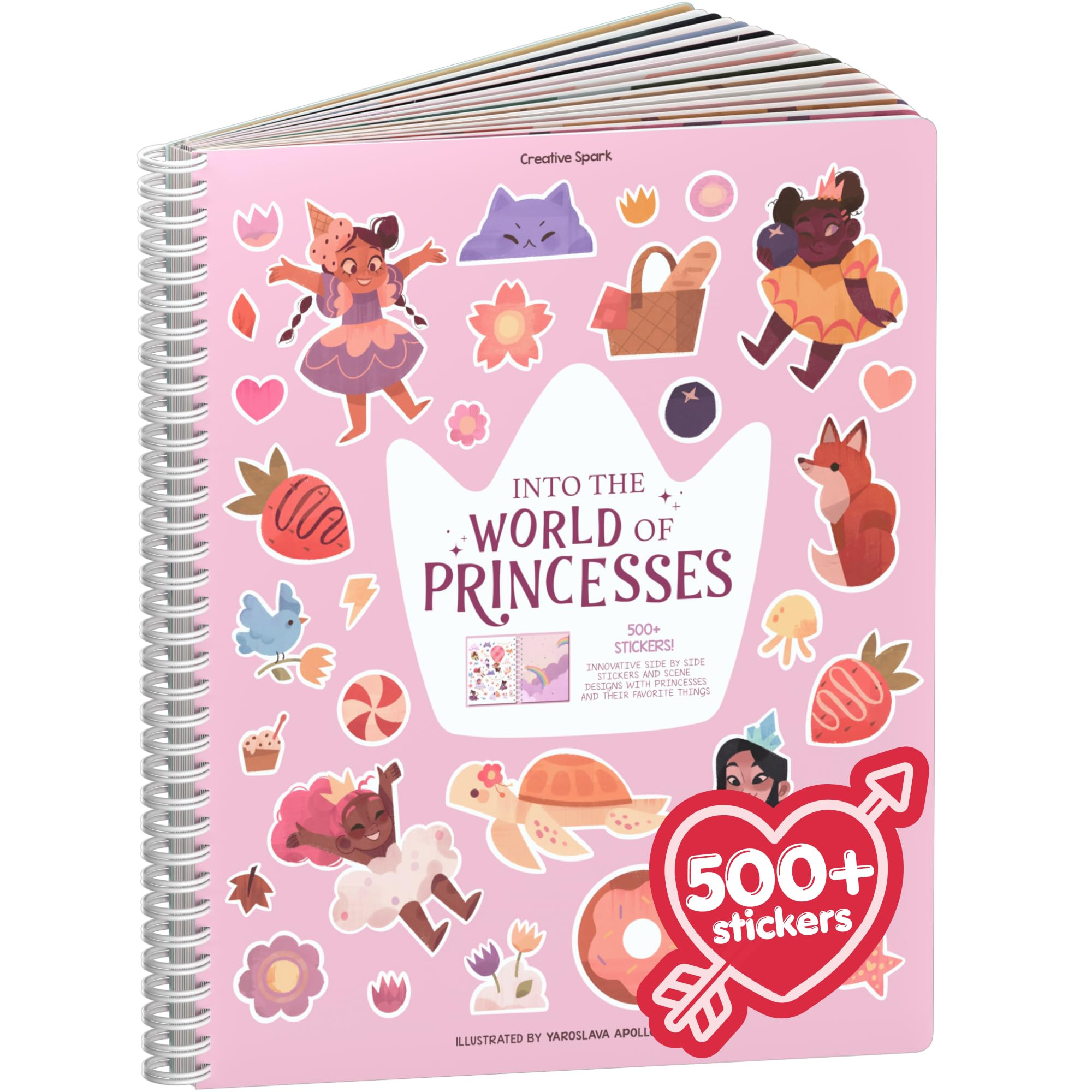 Princess Sticker Book Activity for Kids, World of Princesses by Cupkin, Toddler Airplane Travel E... | Amazon (US)