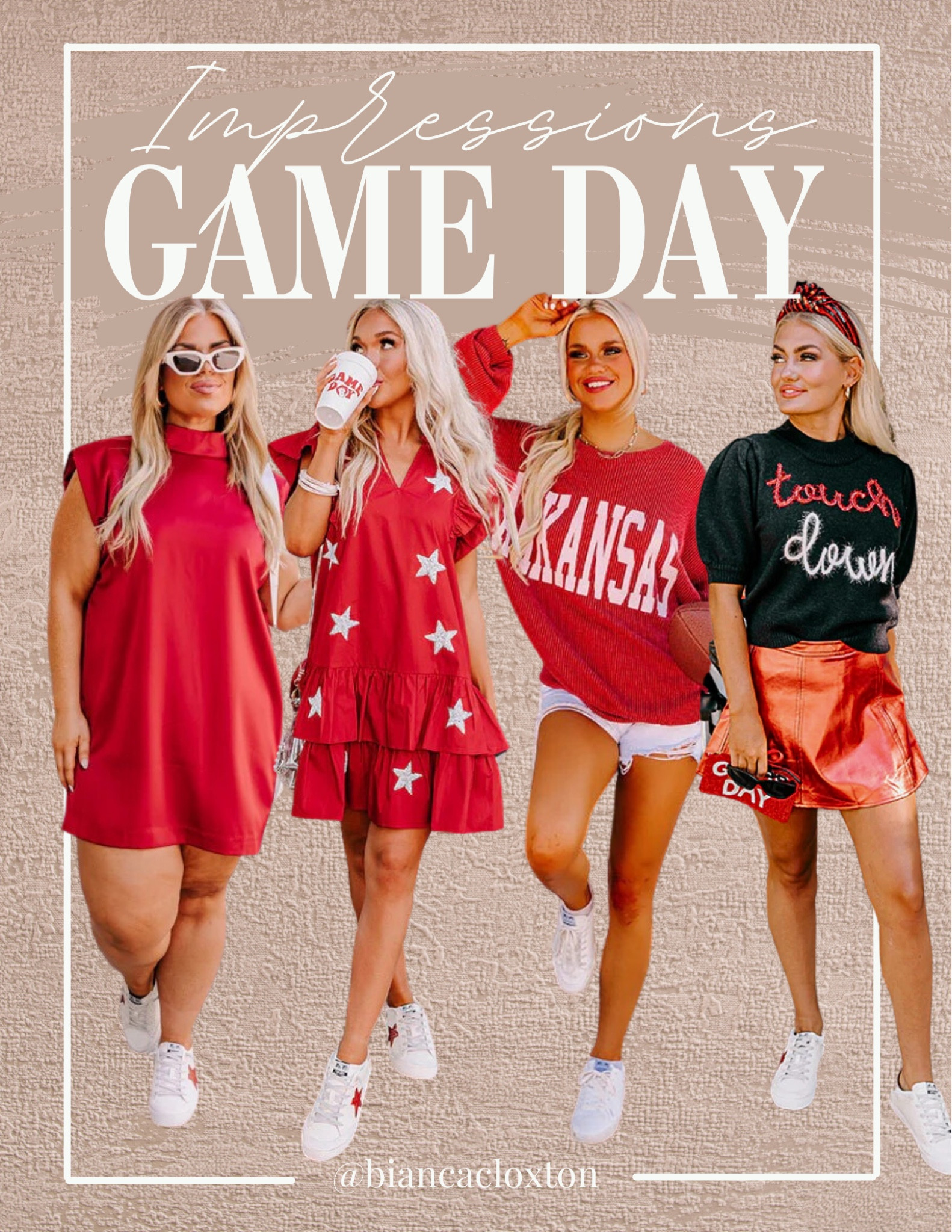 Game Day Style 🏈 || Impressions Boutique 

Arkansas, football, game day, game wear, tailgate, tailgating, red, white, university of Arkansas, razorbacks

#LTKBacktoSchool #LTKstyletip #LTKFind