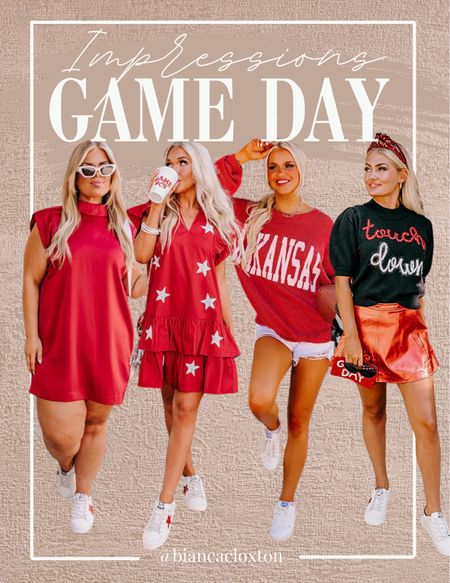 Game Day Style 🏈 || Impressions Boutique 

Arkansas, football, game day, game wear, tailgate, tailgating, red, white, university of Arkansas, razorbacks

#LTKBacktoSchool #LTKstyletip #LTKFind