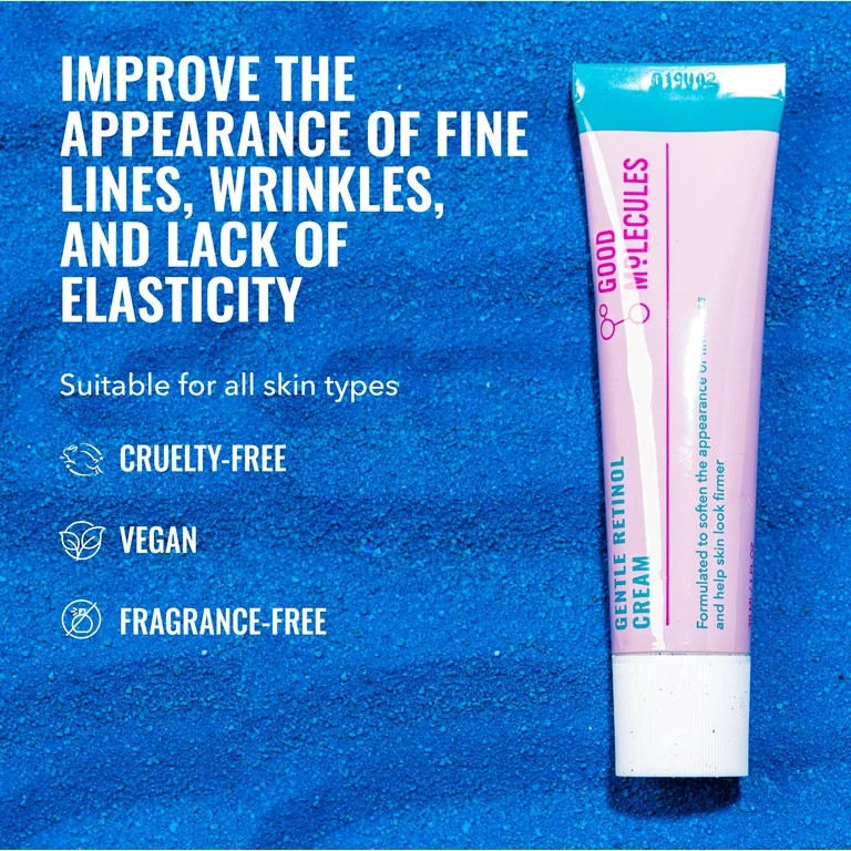 Good Molecules Gentle Retinol Cream - Retinol Night Cream to Minimize Appearance of Fine Lines & ... | Walmart (US)