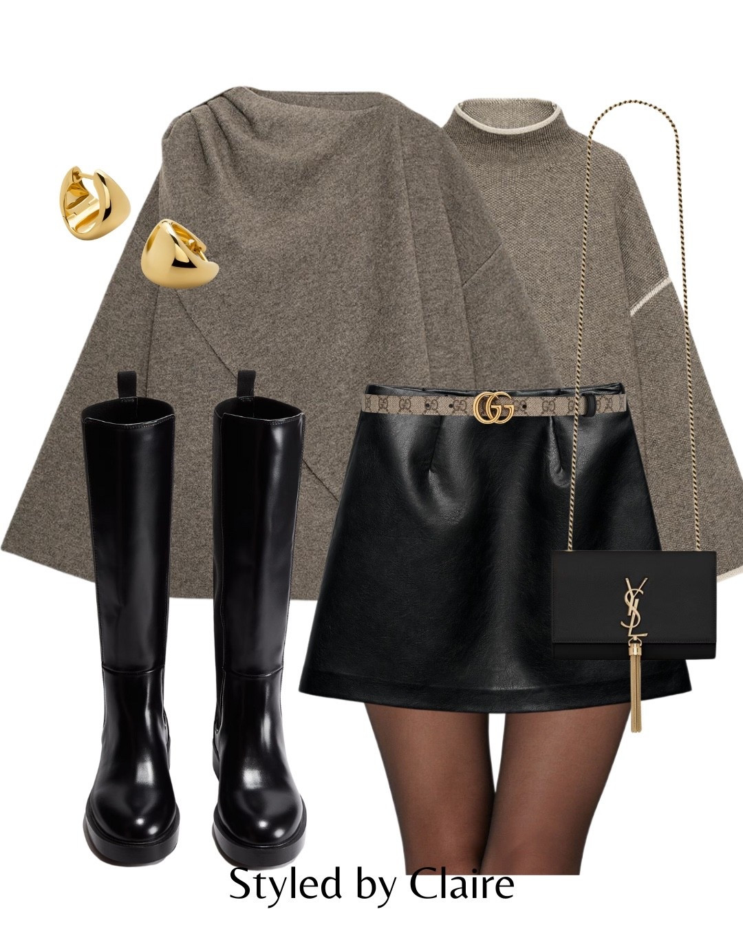 The SCARF COATS are out🙋🏽‍♀️
Tags: Zara taupe mole melange draped jacket lined jumper oversized turtleneck faux leather skirt skort mini knee high boots patent H&M Gucci classic timeless belt fashion autumn winter transitional inspo outfit ideas city break chic women’s style ysl bag statement Parisian Barcelona London night out Christmas markets

#LTKstyletip #LTKshoes #LTKwinter