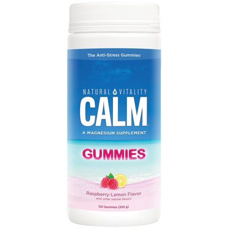 Natural Vitality Calm, Magnesium Citrate Dietary Supplement, Anti-Stress Gummies, Raspberry-Lemon -  | Walmart (US)