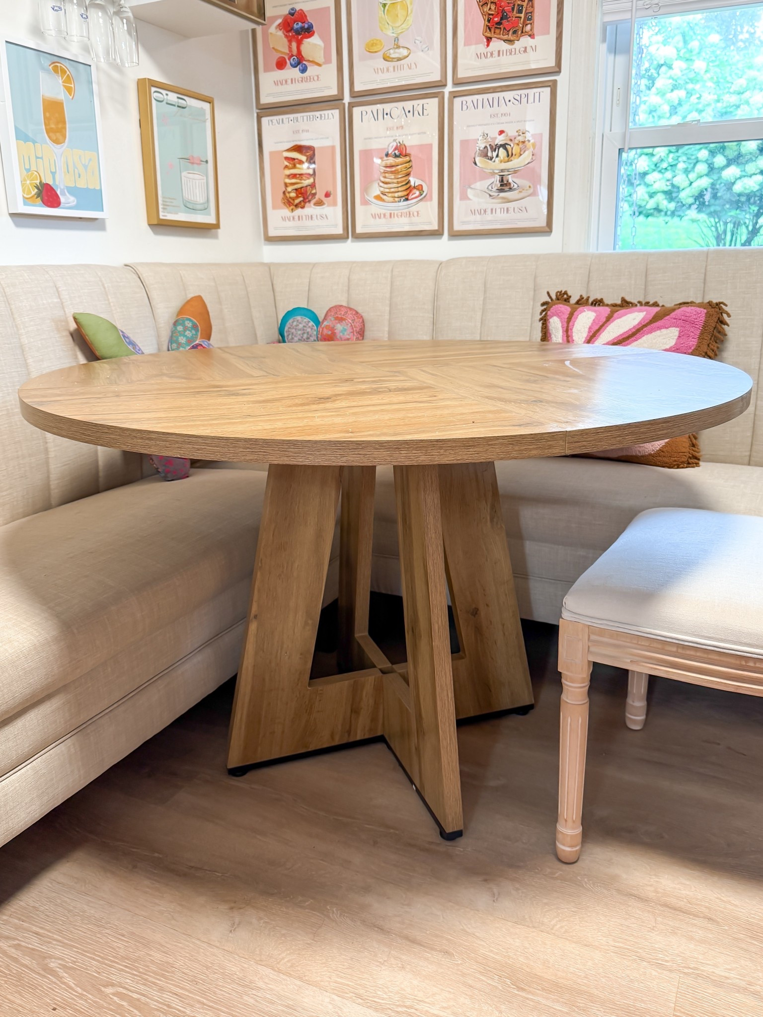 This table is the perfect fit for any breakfast nook or eat in area. Home Depot always has the best home decor and best prices!

The chairs are Amazon

The bench seating is from Target. Got them in sale on the app. I linked the exact ones.

Wall decor are prints from Etsy. They’re a size 11x14. I have those linked as well in my Home Decor collection.

#LTKOver40 #LTKStyleTip #LTKHome