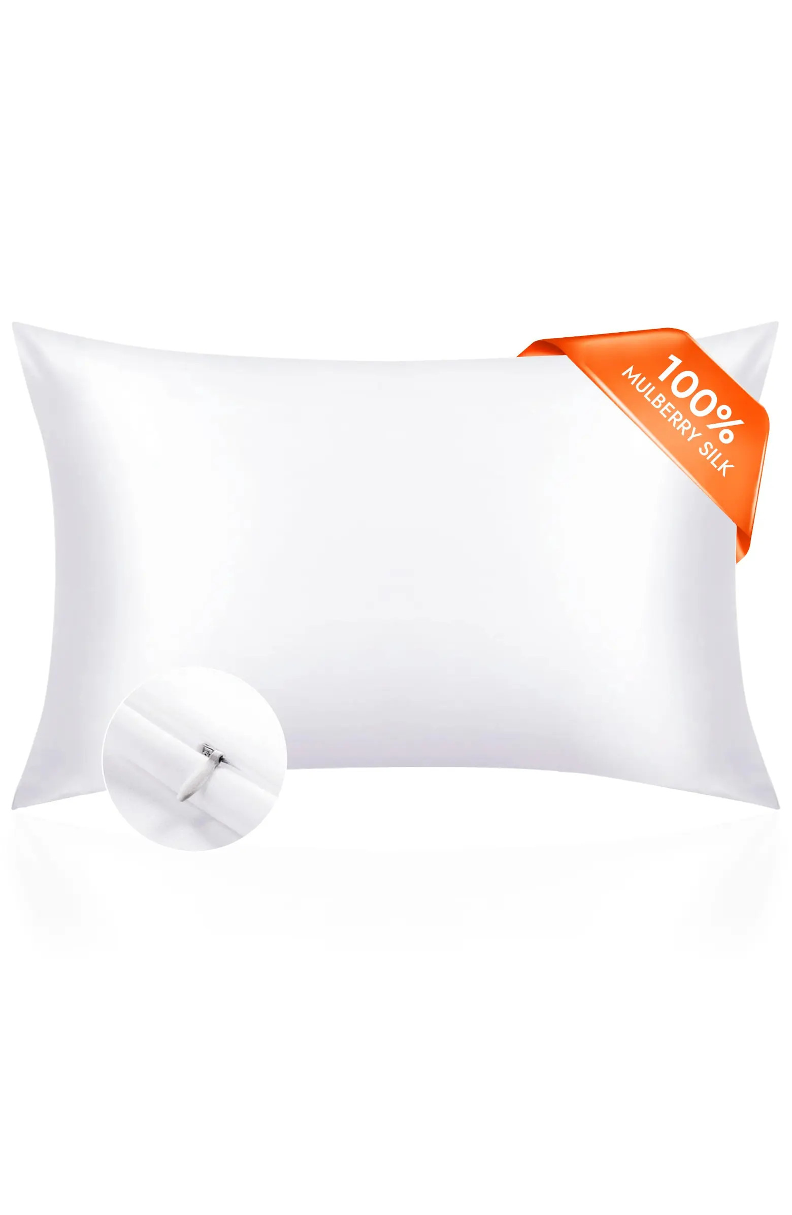 22Momme Mulberry Silk Hidden Zipper Pillowcase | Nordstrom